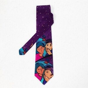 The Beatles Vintage 100% Silk ‘Do You Want To Know A Secret’ Purple Neck Tie